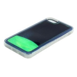 iPhone 7 Plus Glow In the Dark Liquid Star Dust Case (Green)